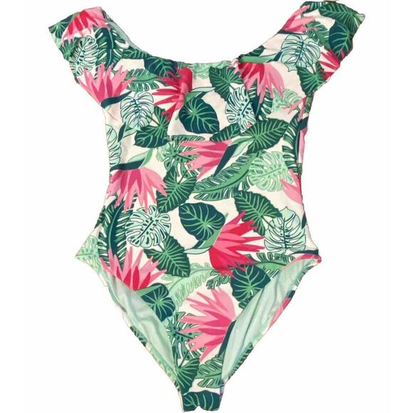 Matilda Jane Womens One Piece Swimsuit Size Medium Palm Tree In Paradise NWOT M - Picture 4 of 10